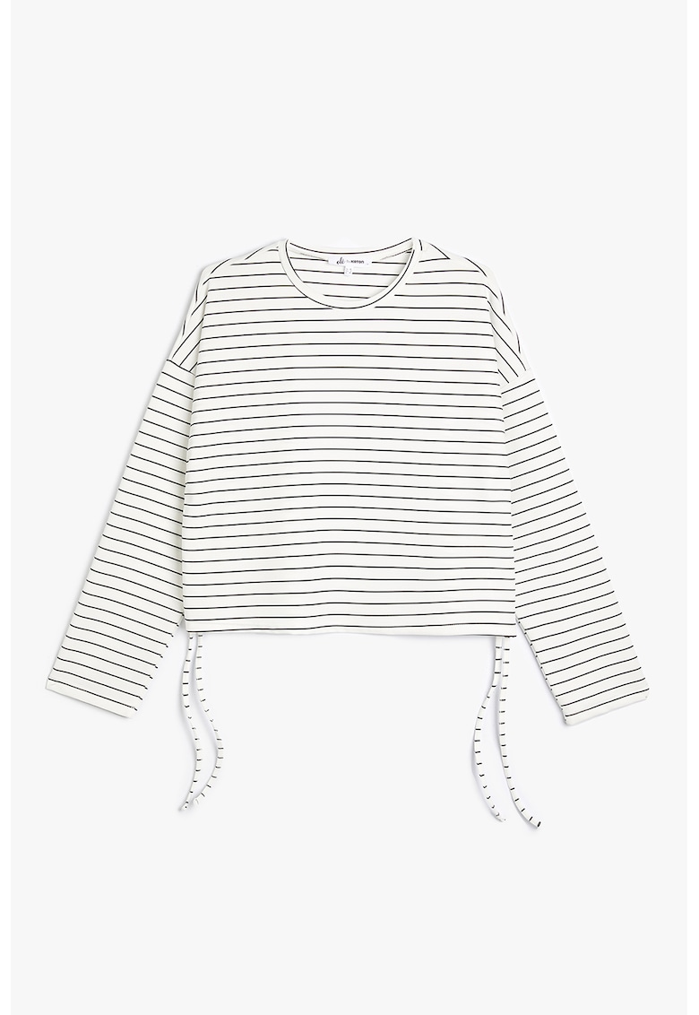 Bluza cu model in dungi si maneci cazute