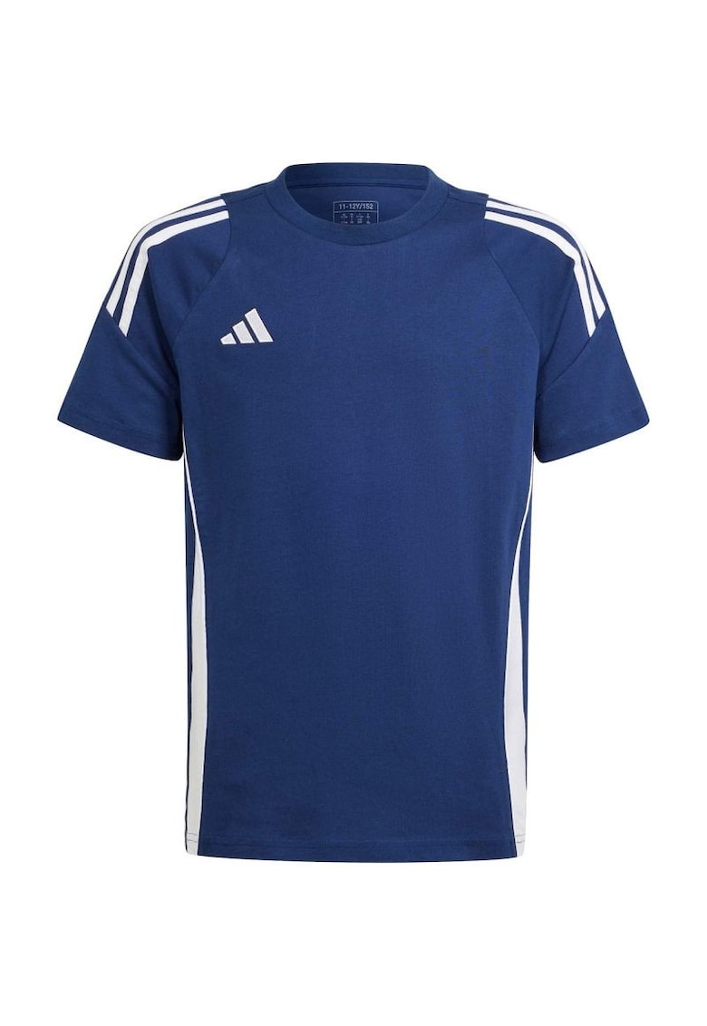 Tricou sport copii tiro 24 jr - bumbac - alb/bleumarin