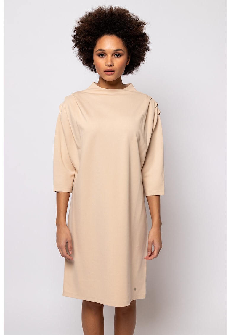 Rochie midi cu pliuri Vivi