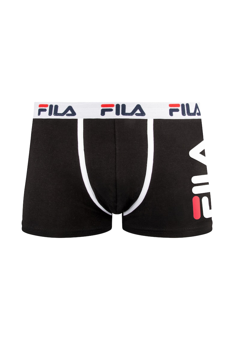 boxeri barbati cu print logo - negru -