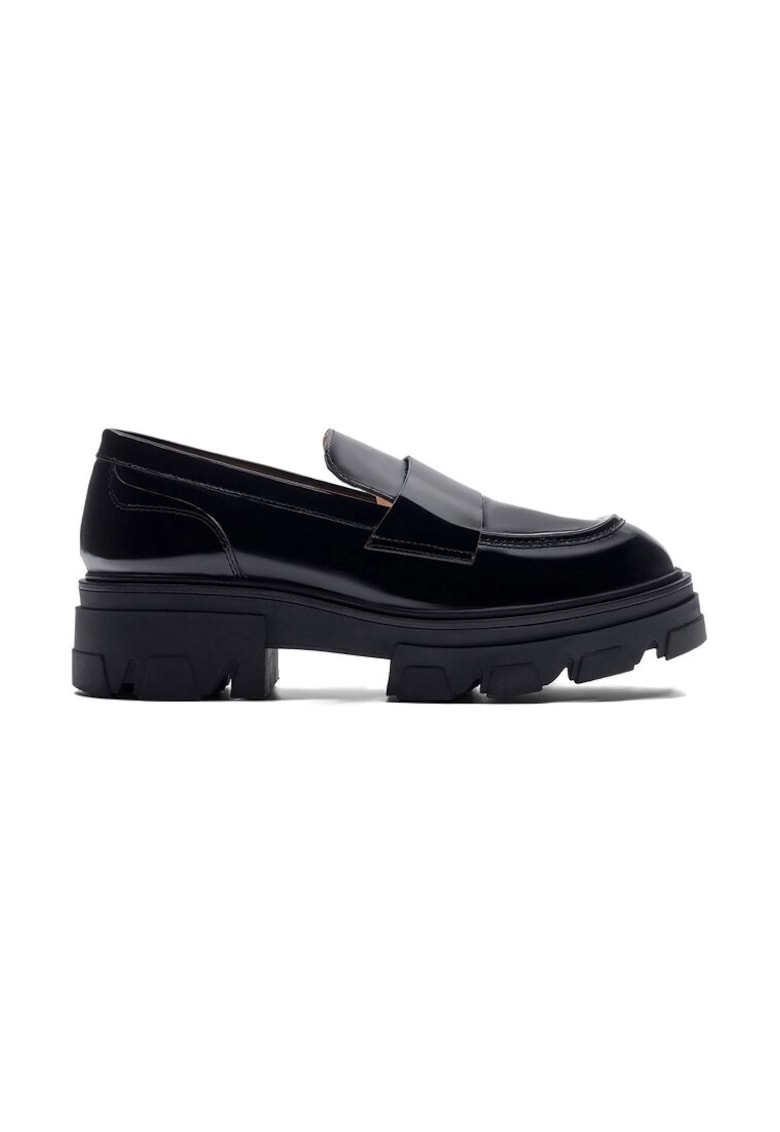 Mocasini dama - 590559 - Piele lacuita - Negru - Negru