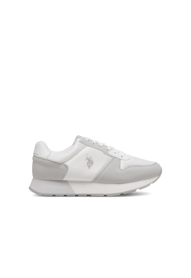 Pantofi sport dama - US POLO ASSN - 590559 - Textil - Gri / Alb - Alb/Gri