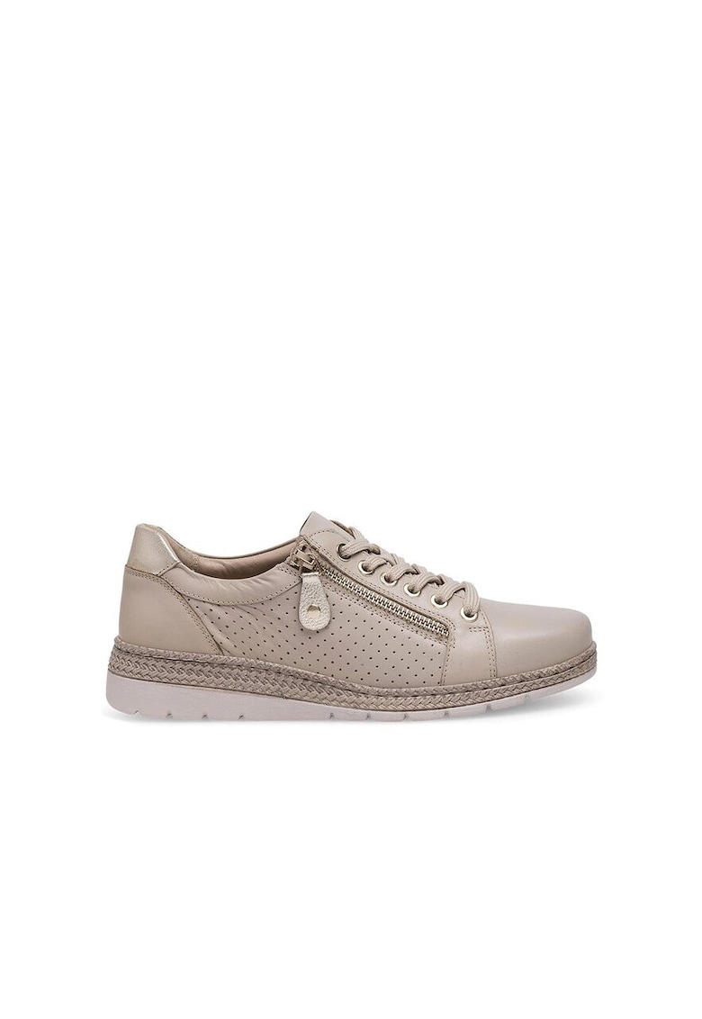 Pantofi sport dama - 590559 - Piele naturala - Bej - Bej