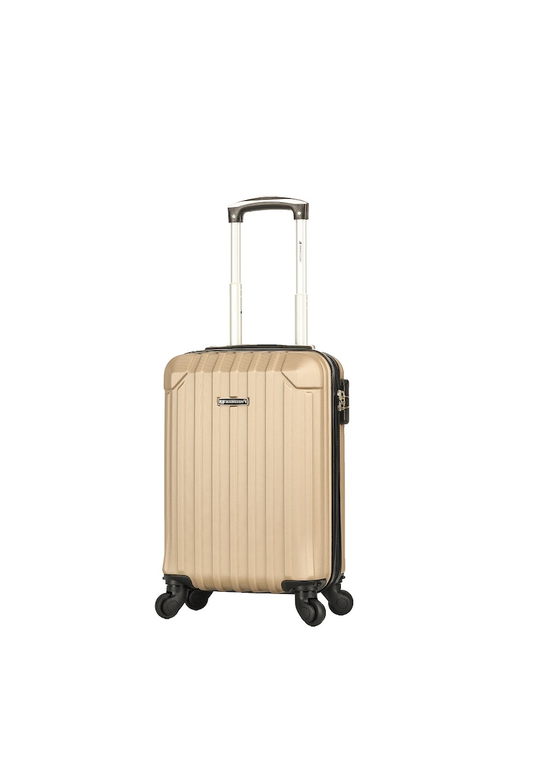 Troler de cabina XS SW44204 - ABS - 4 roti detasabile - cifru - 52 cm - auriu