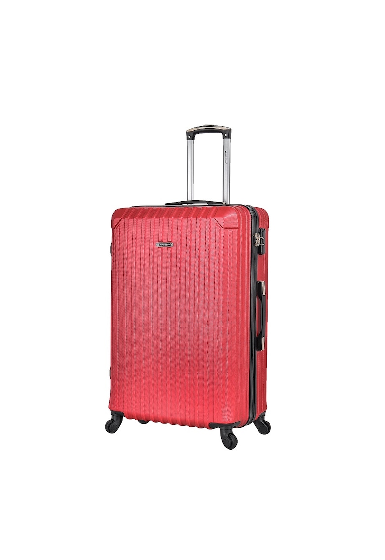 Troler mare SW44204 - ABS - 4 roti - cifru - 76 cm - rosu