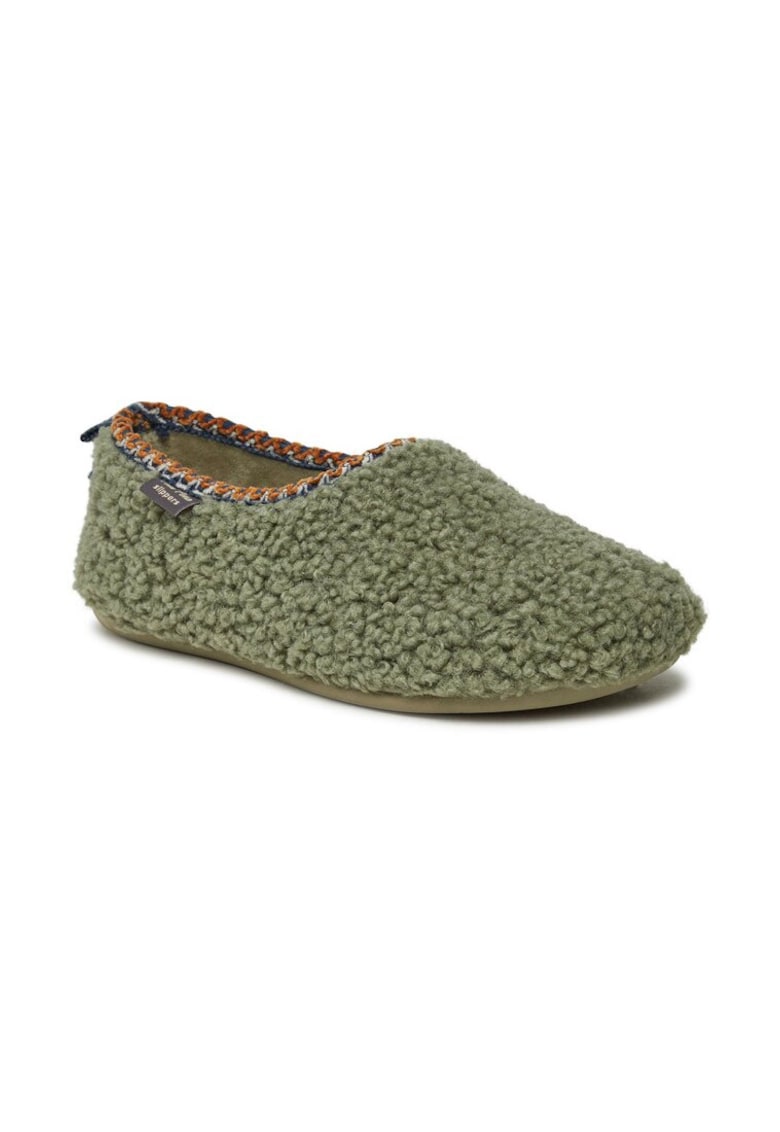 Papuci de casa dama - 303199 - Pasla/Textil - Ecru