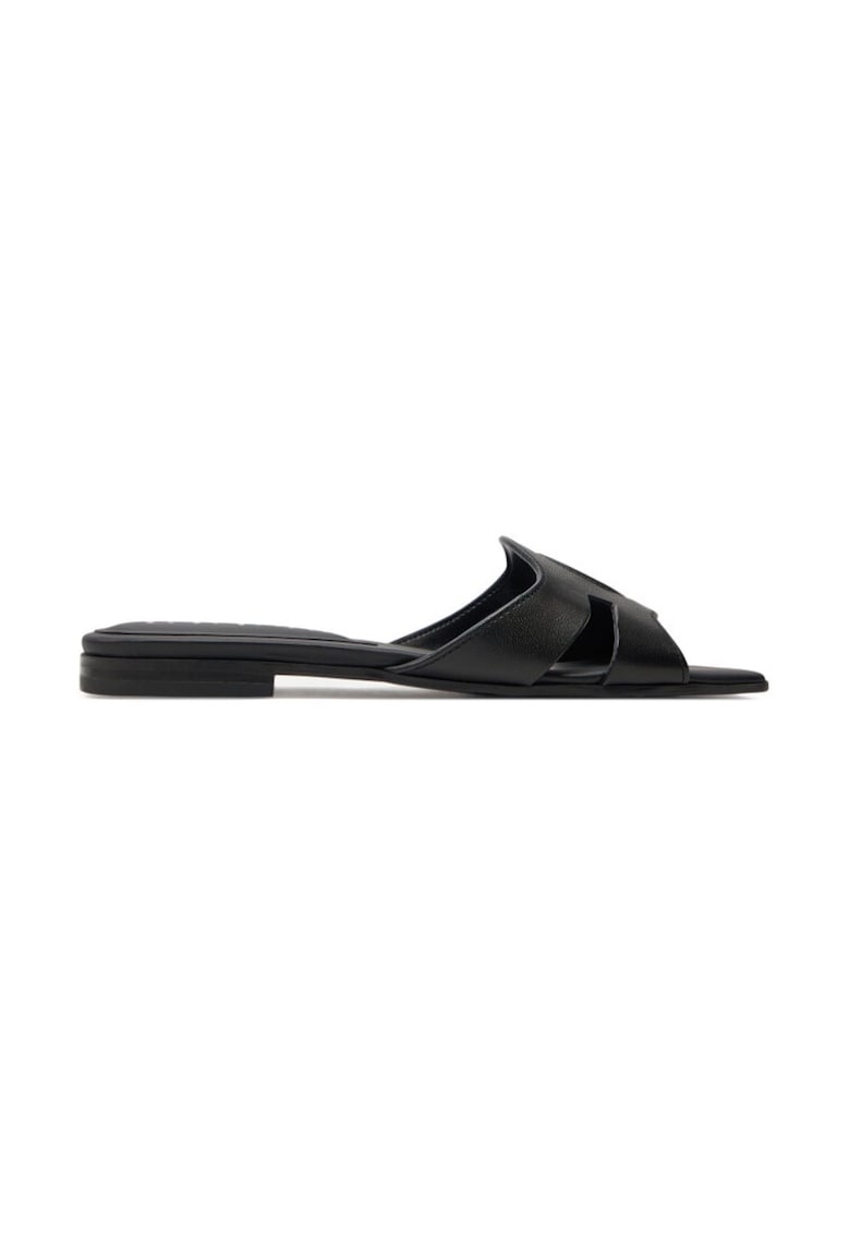 Slapi dama - 303558 - Piele naturala - Negru