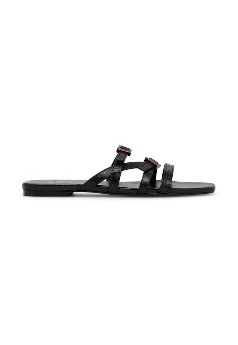 Slapi dama - 590559 - Piele naturala - Negru