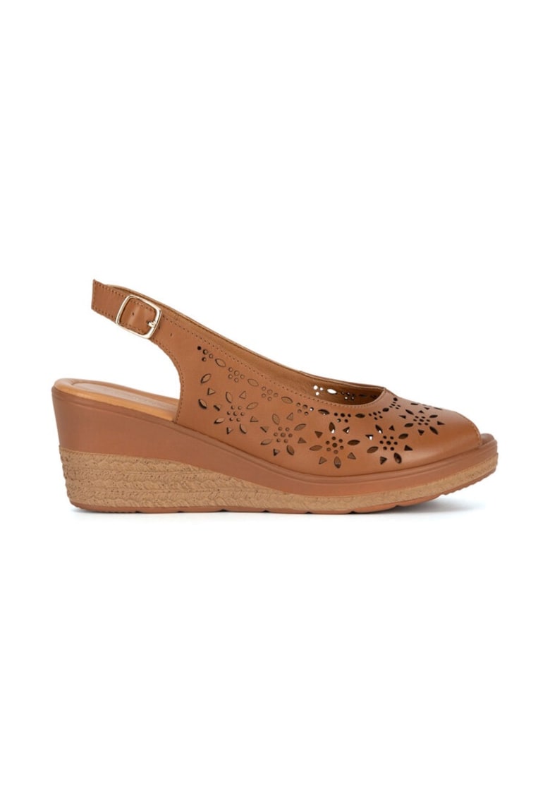 Sandale dama - 590559 - Piele naturala - Maro -