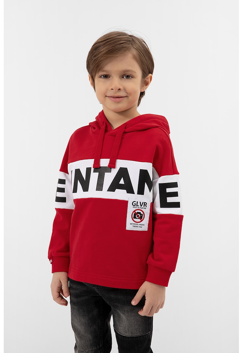 Hanorac cu imprimeu text