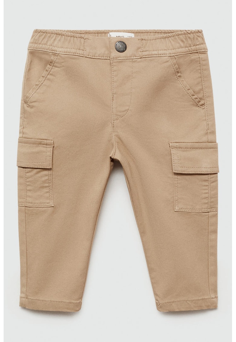 Pantaloni cargo cu talie elastica