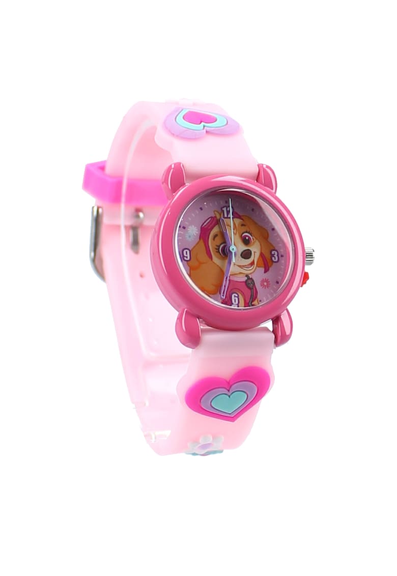 Ceas de mana pentru copii - curea din silicon - roz -