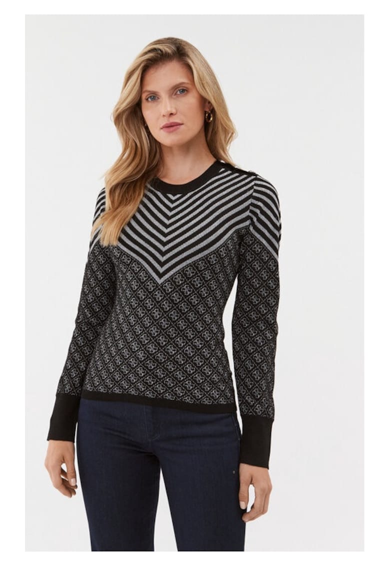 Pulover dama - 21511 - Negru - Poliester