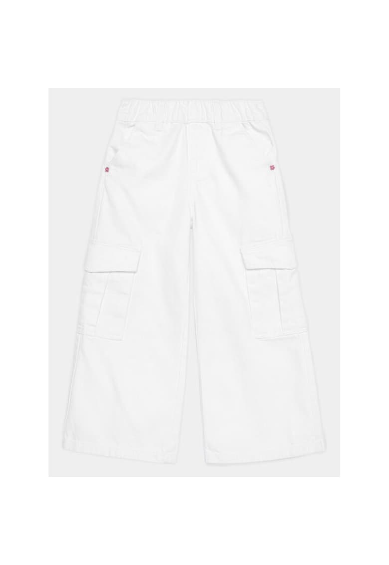 Pantaloni copii - 53955 - Alb - Bumbac