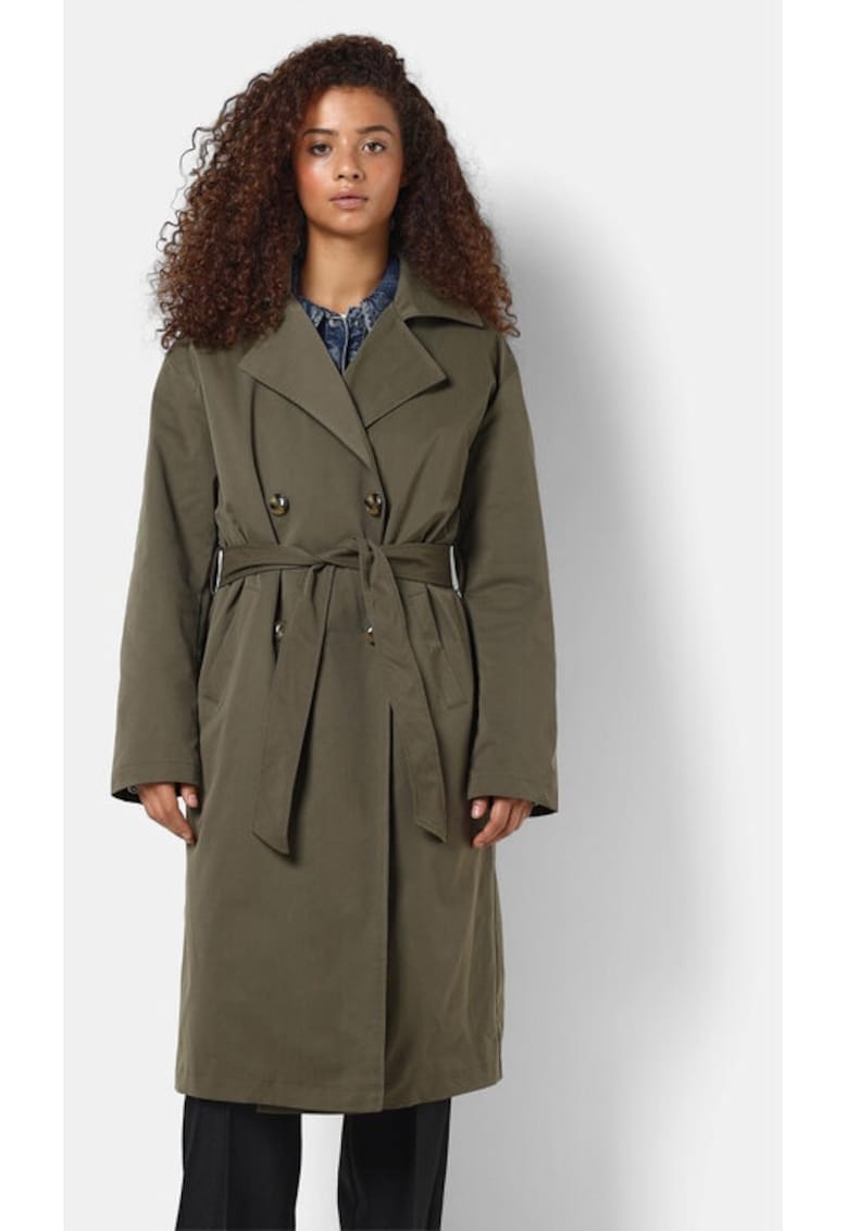 Trench dama - 483647 - Verde - Poliester