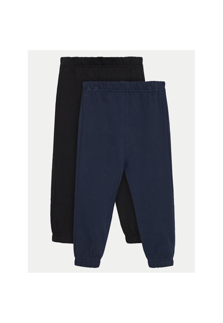 Set 2 perechi pantaloni copii - 832513 - Negru - Bumbac