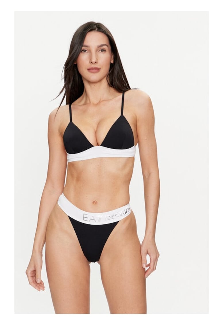 Sutien de baie dama - 540197 - Alb/Negru - Poliester