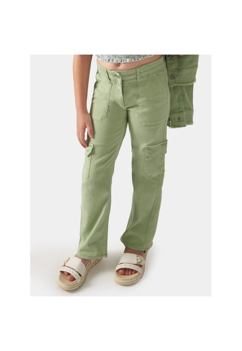 Pantaloni copii - 854737 - Verde - Bumbac