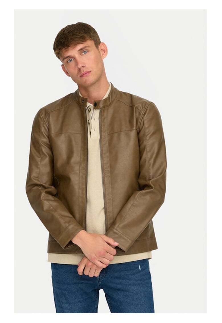 Geaca barbati - Jack & Jones - 511592 - Maro - Piele Ecologica