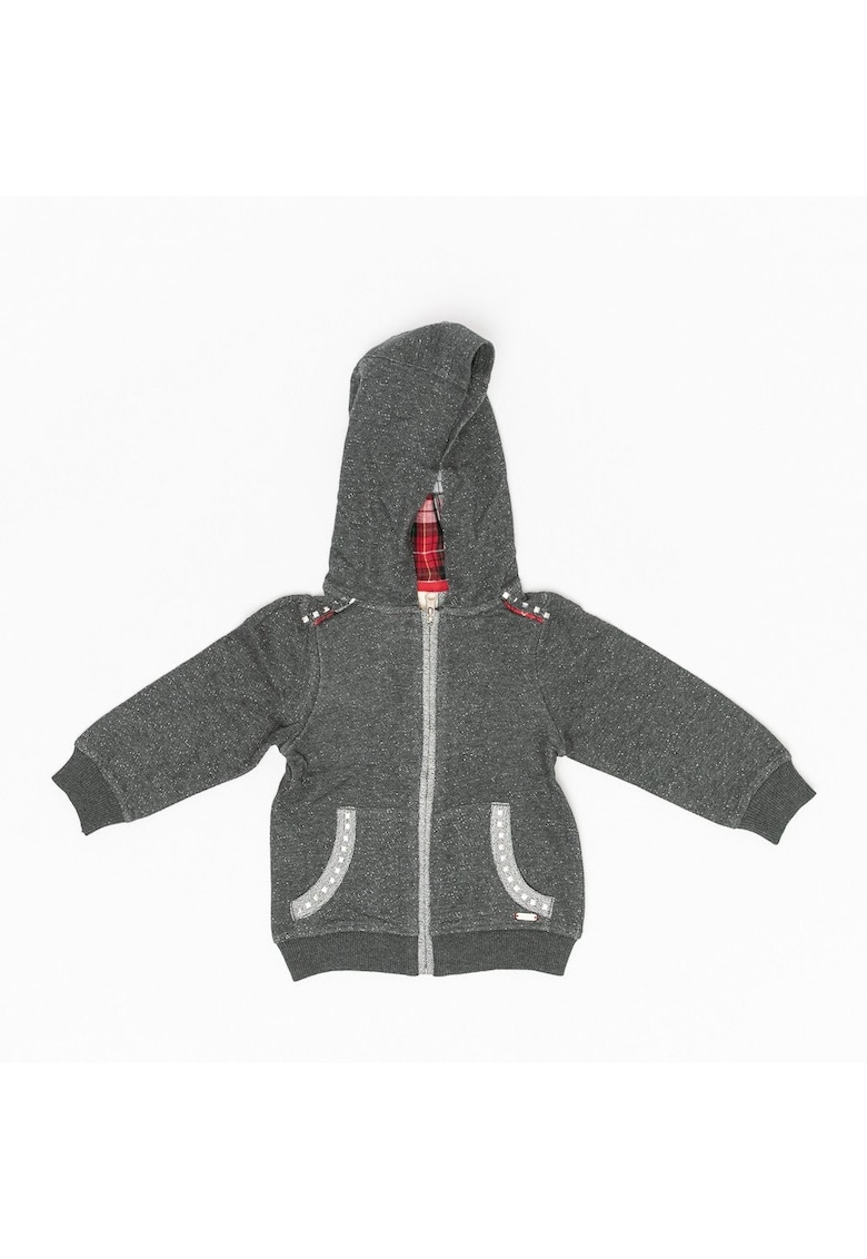 Hanorac cu fermoar si gluga - fete - 33841