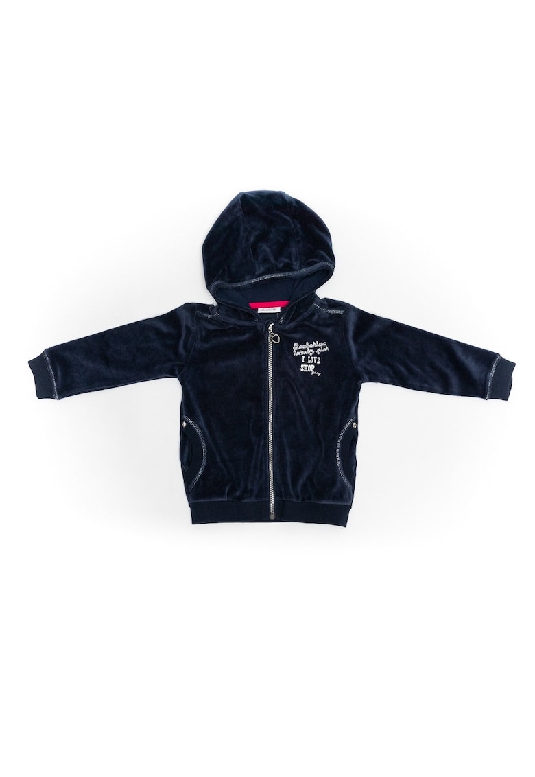 Hanorac - fete -  cu gluga - 30825-2 - Bleumarin -