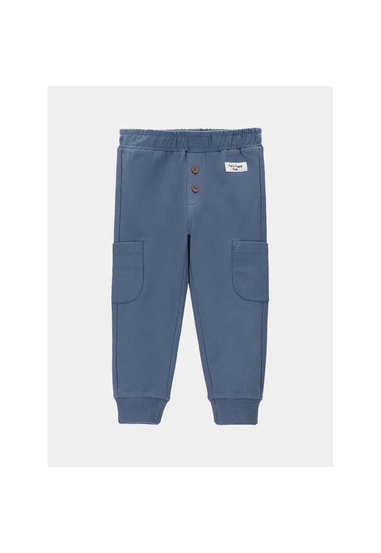 Pantaloni copii - 47954 - Albastru - Bumbac