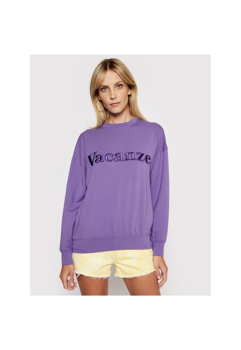 Bluza de trening dama - 308922 - Violet - Bumbac