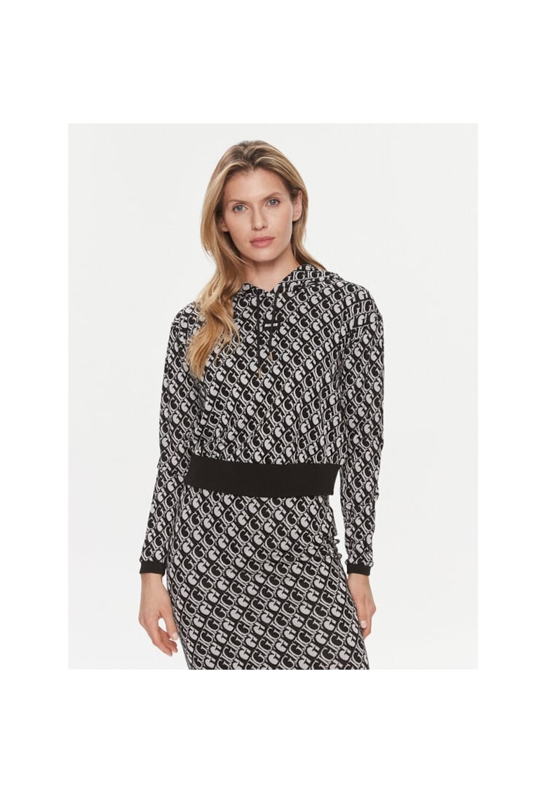 Bluza de trening dama - 395025 - Negru/Alb - Poliester