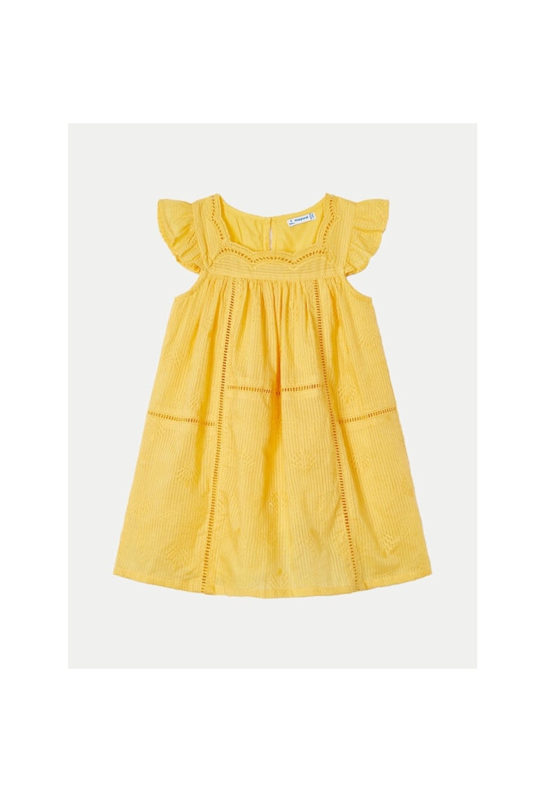 Rochie fete - 141119 - Galben - Bumbac