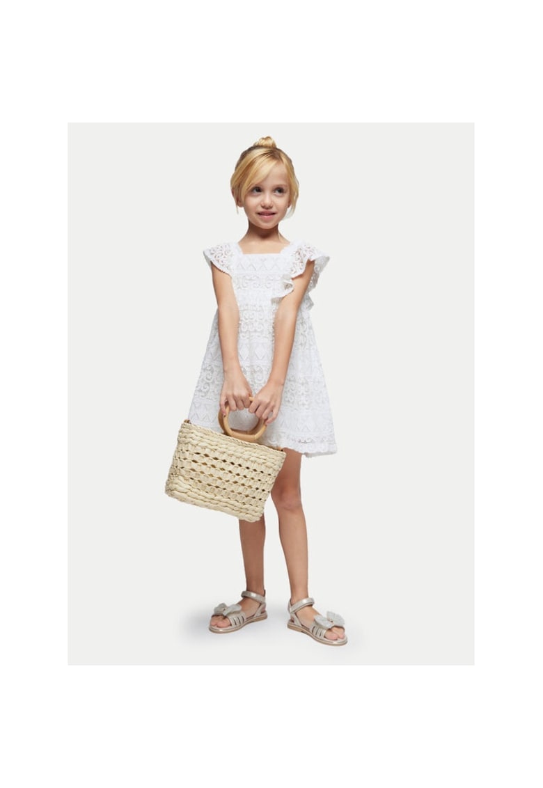 Rochie fete - 13713 - Ecru - Poliamida