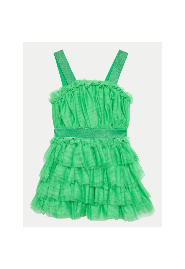 Rochie fete - 77258 - Verde - Poliester