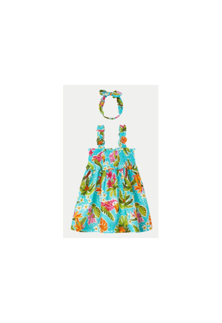 Rochie fete - 141317 - Albastru - Bumbac -