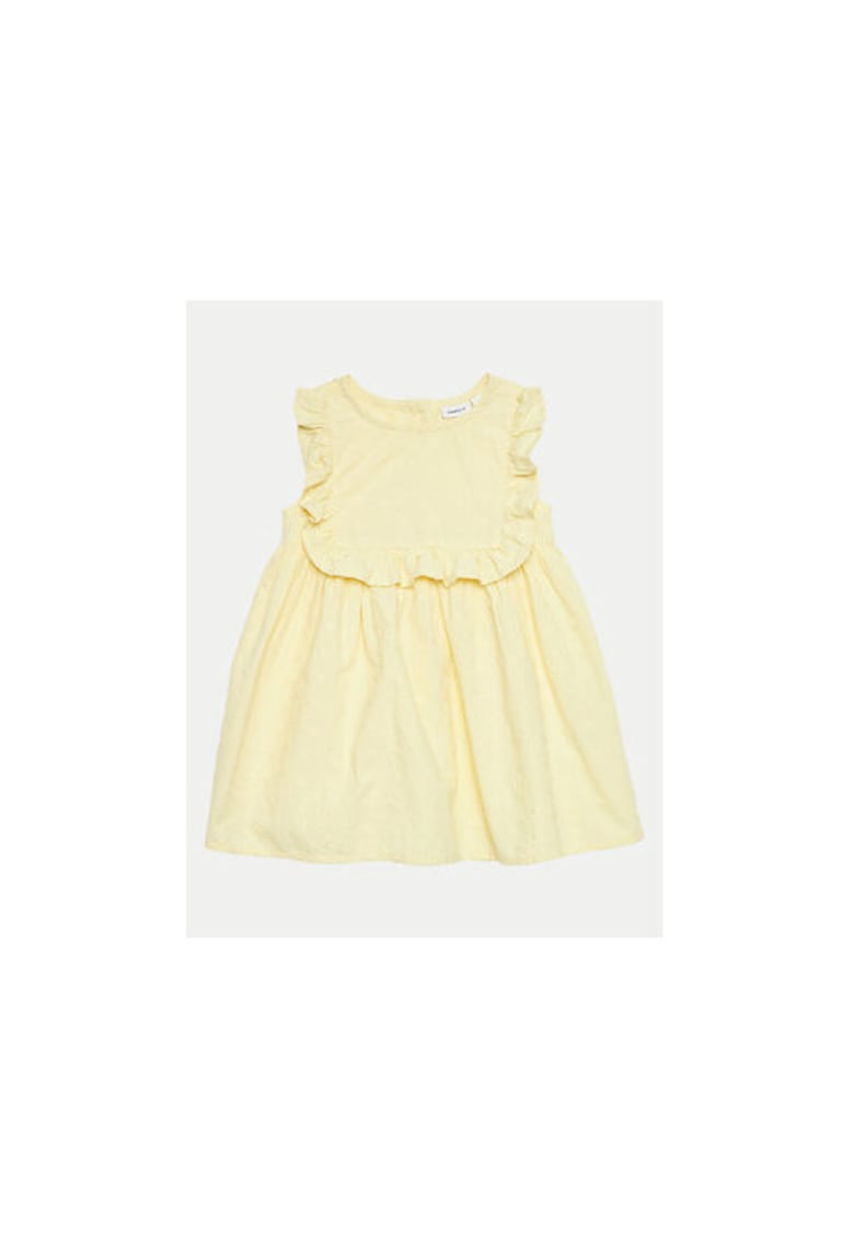 Rochie fete - 523251 - Galben - Bumbac -