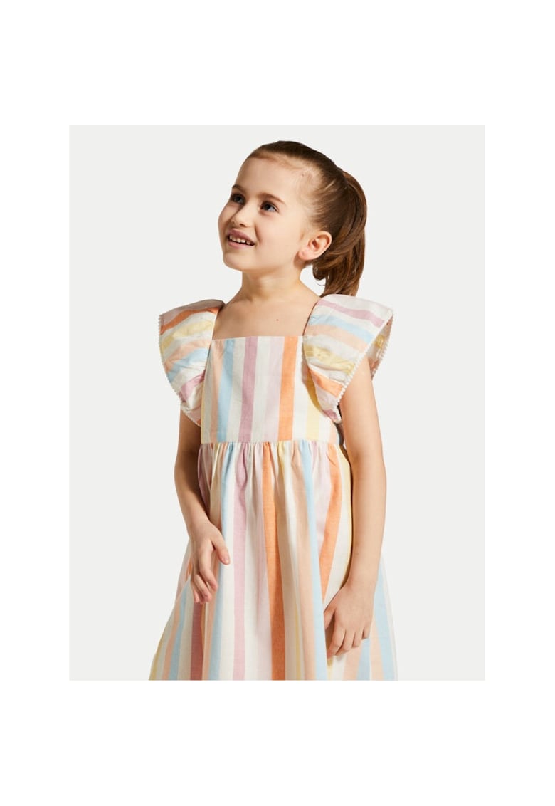 Rochie fete - 49408 - Multicolor - Bumbac