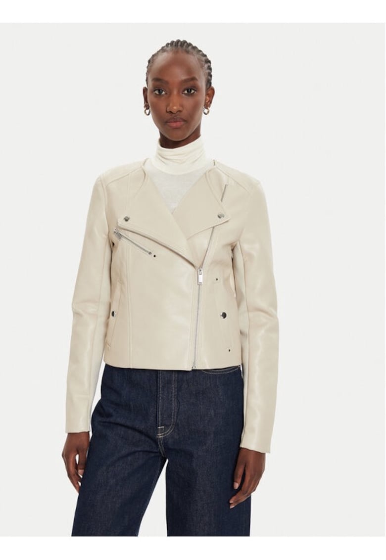 Geaca dama - Jack & Jones - 470745 - Bej - Piele Ecologica