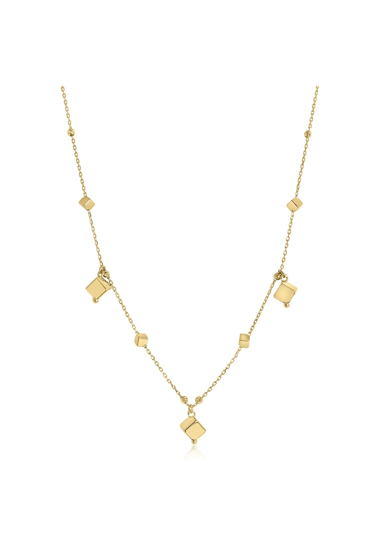 Colier din Aur Galben de 18 kt cu Cuburi - 2.42g