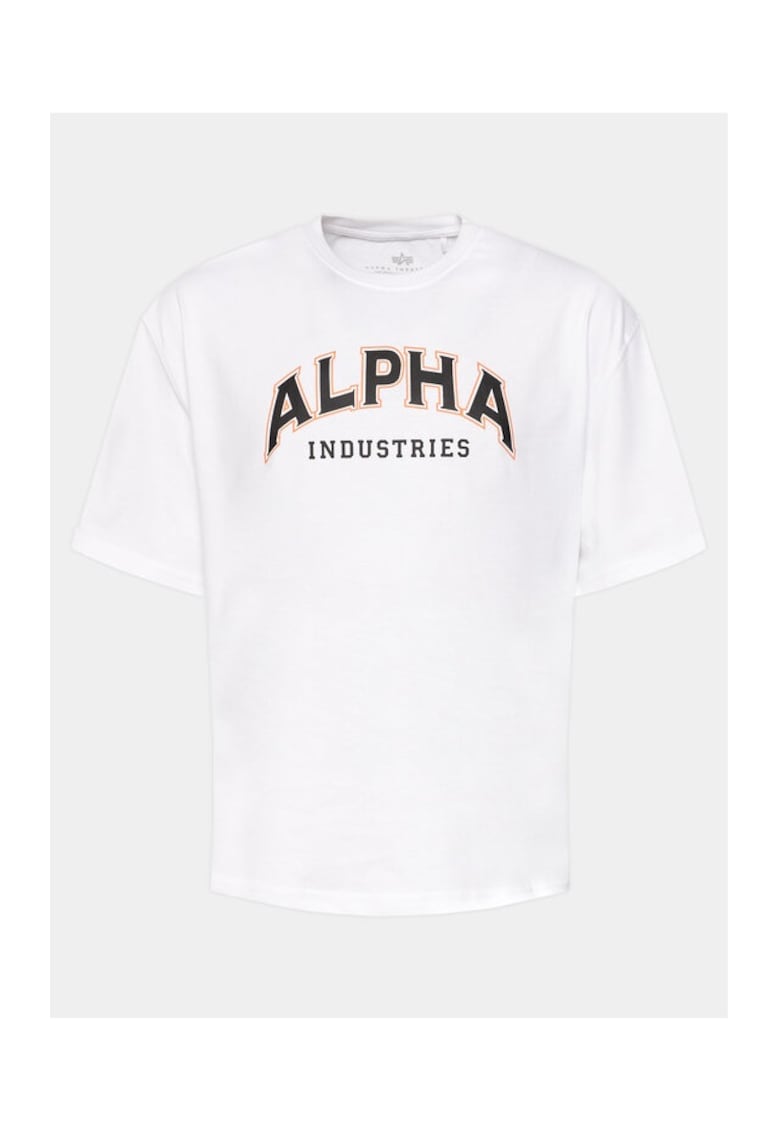 Alpha Industries Tricou barbati - 863029 - Alb - Bumbac