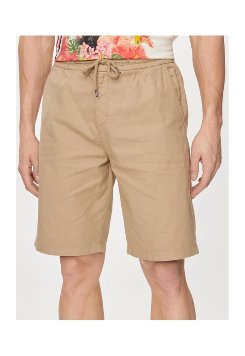 Pantaloni scurti barbati - 514686 - Kaki - Bumbac