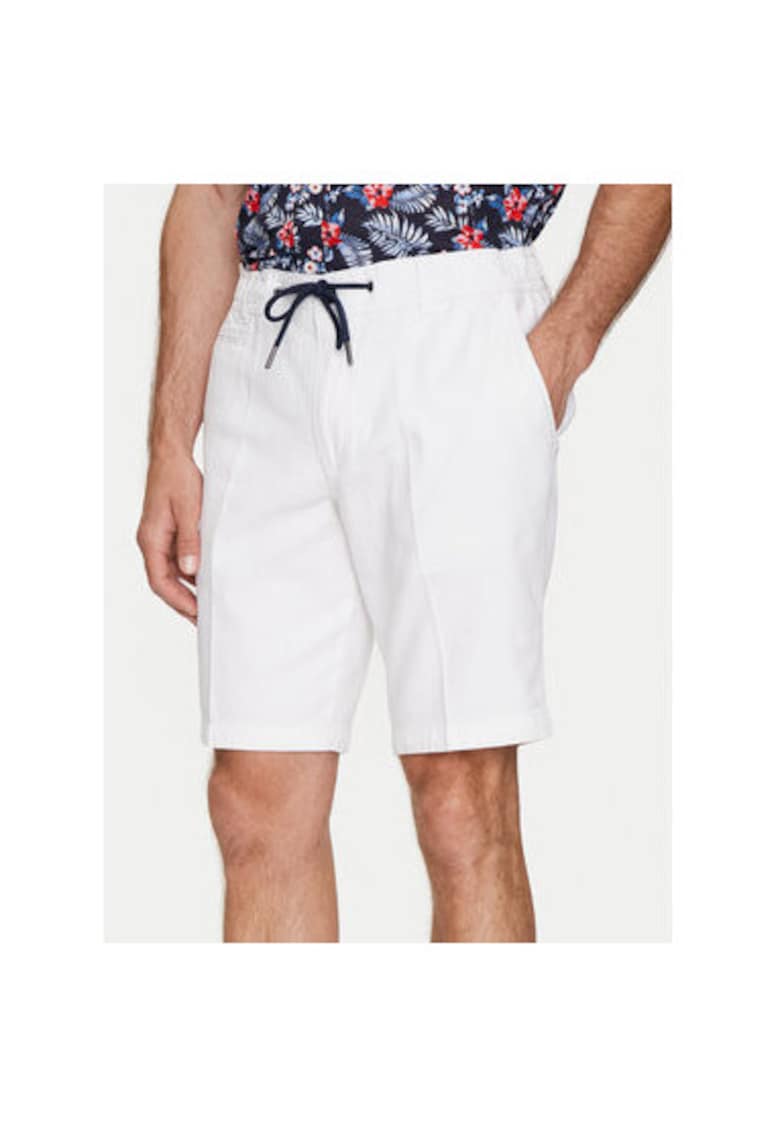 Bugatti Pantaloni scurti barbati - 758516 - Alb - Bumbac -
