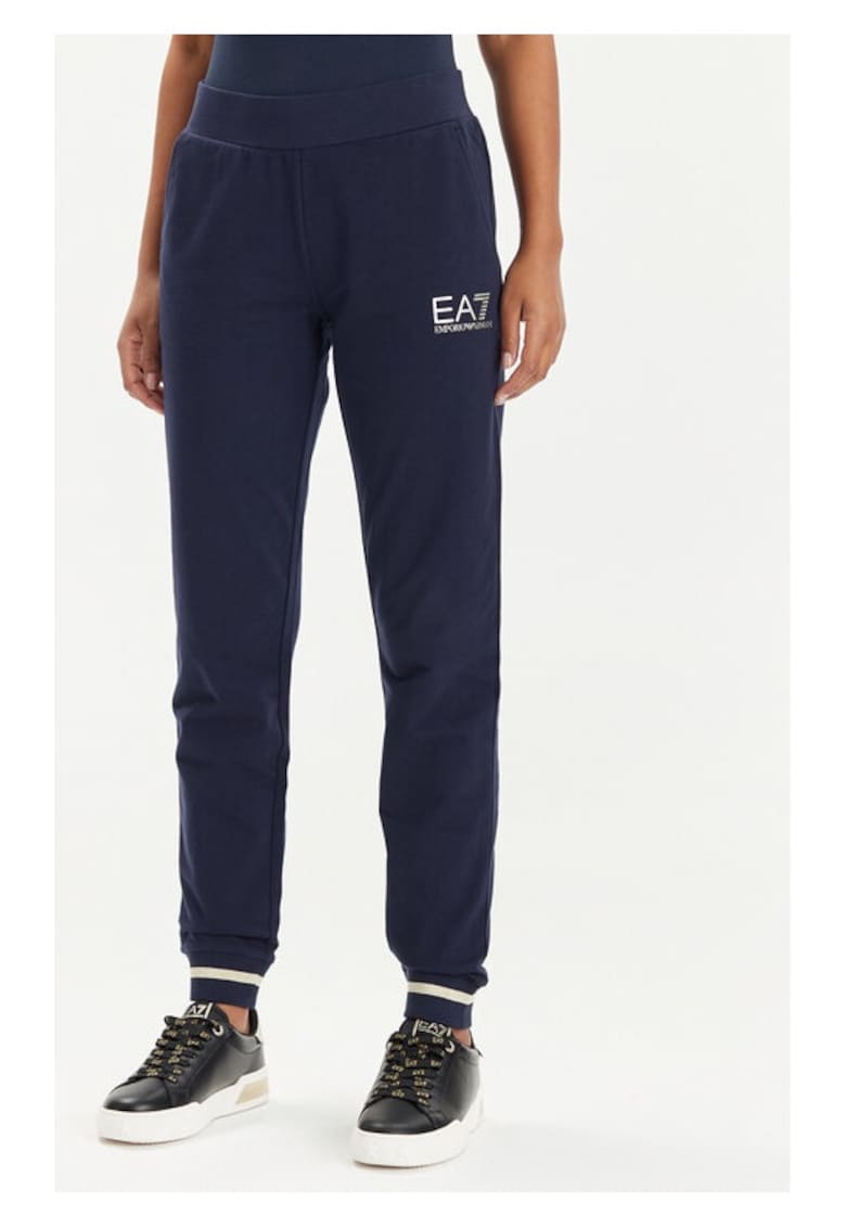 Pantaloni dama - 539108 - Bleumarin - Bumbac