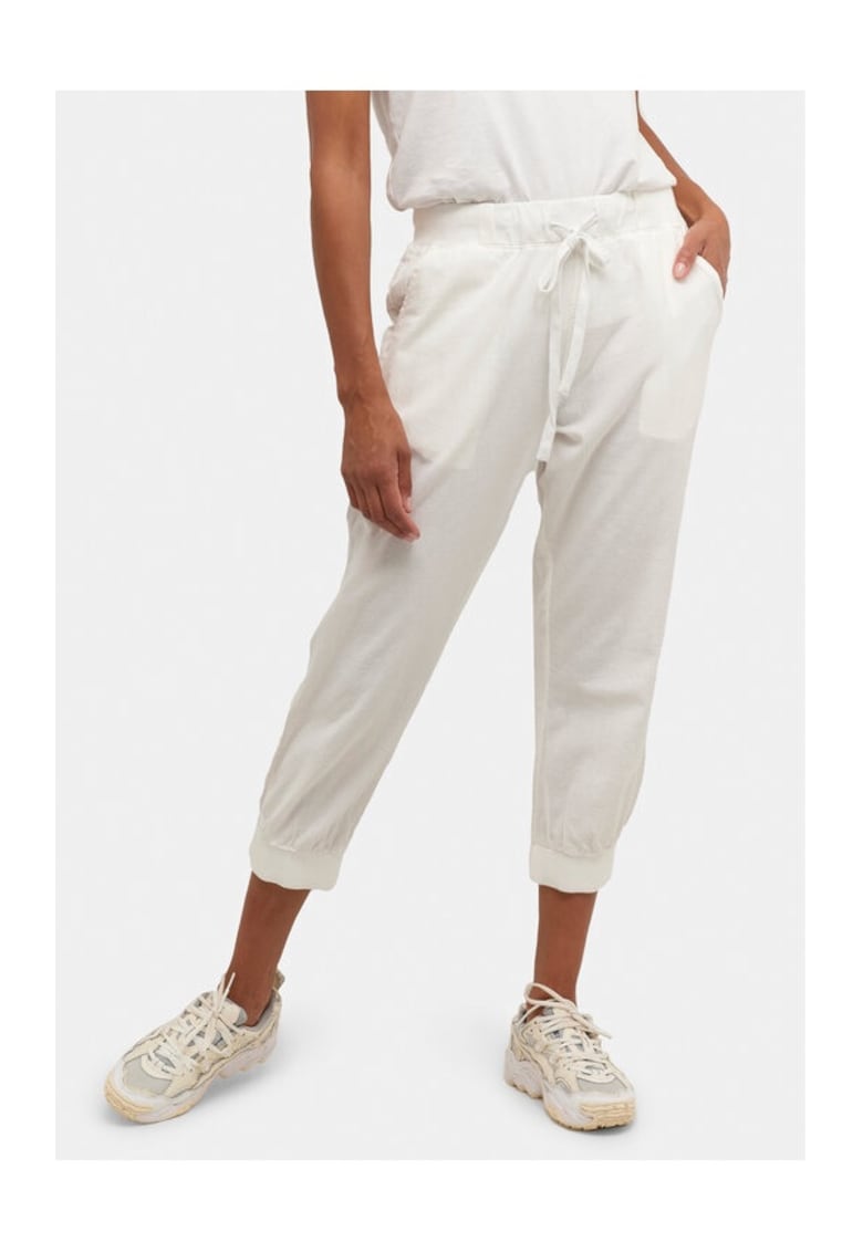 Pantaloni dama - 99427 - Ecru - Bumbac