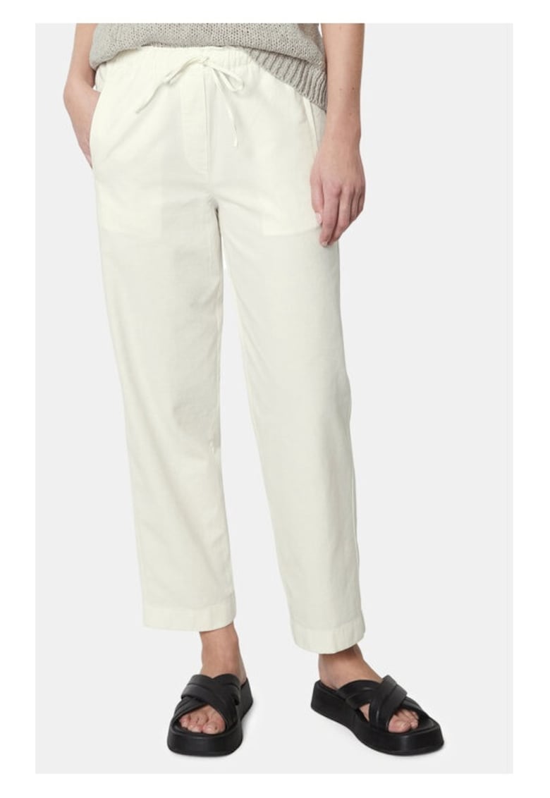 Pantaloni dama - 737375 - Ecru - Bumbac