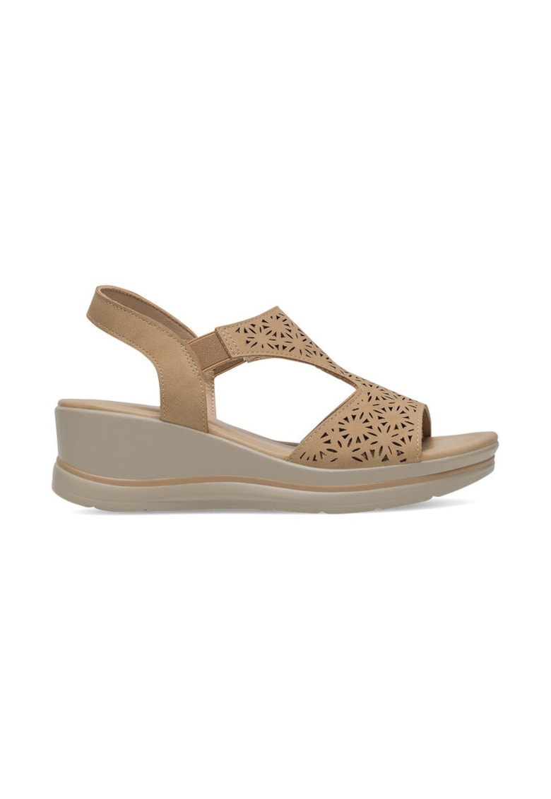 Sandale dama - 590559 - Piele ecologica - Bej -