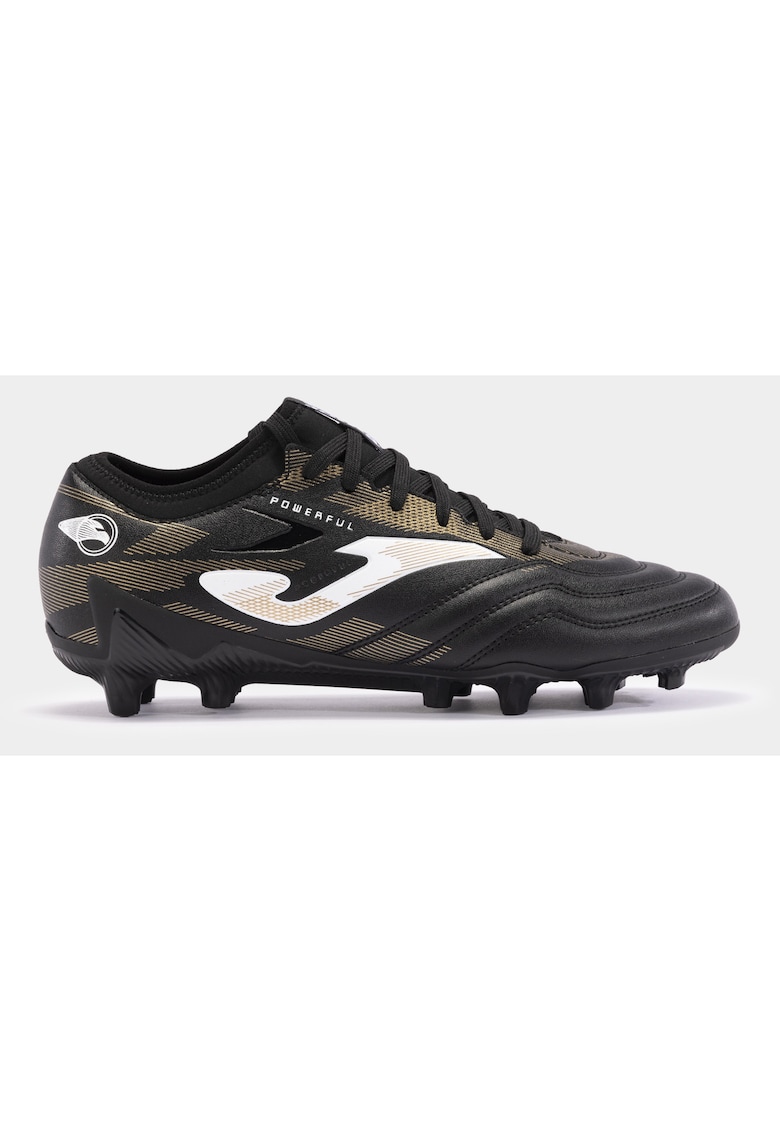Joma Ghete fotbal Powerful 2401 FG pentru gazon natural dur - Alb/Negru