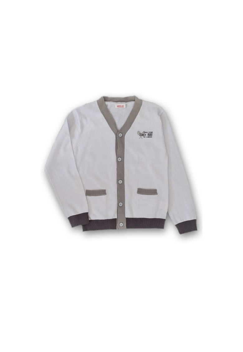 Jacheta baieti - cu nasturi - 40337 - Alb - Jacheta baieti - cu nasturi - 40337 - Alb -