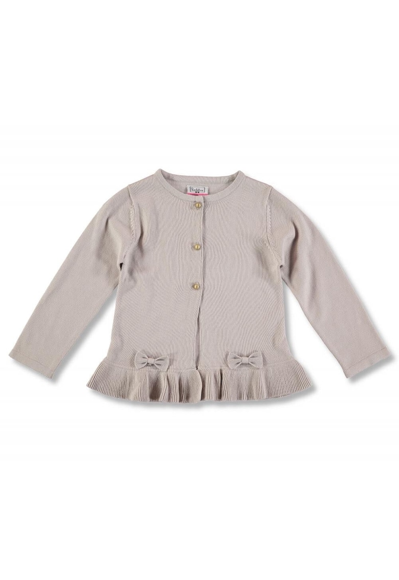 Jacheta cu nasturi - fete -  din bumbac - 60877 - Gri -