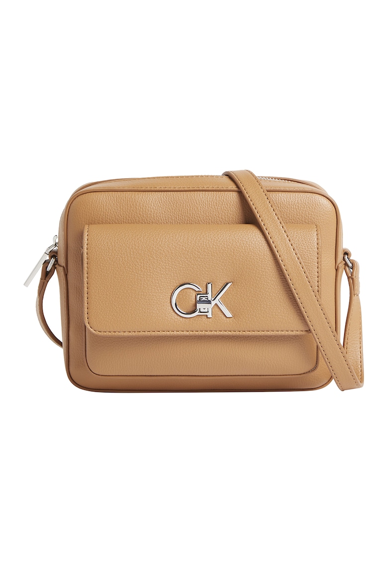 Geanta crossbody cu buzunar cu clapa