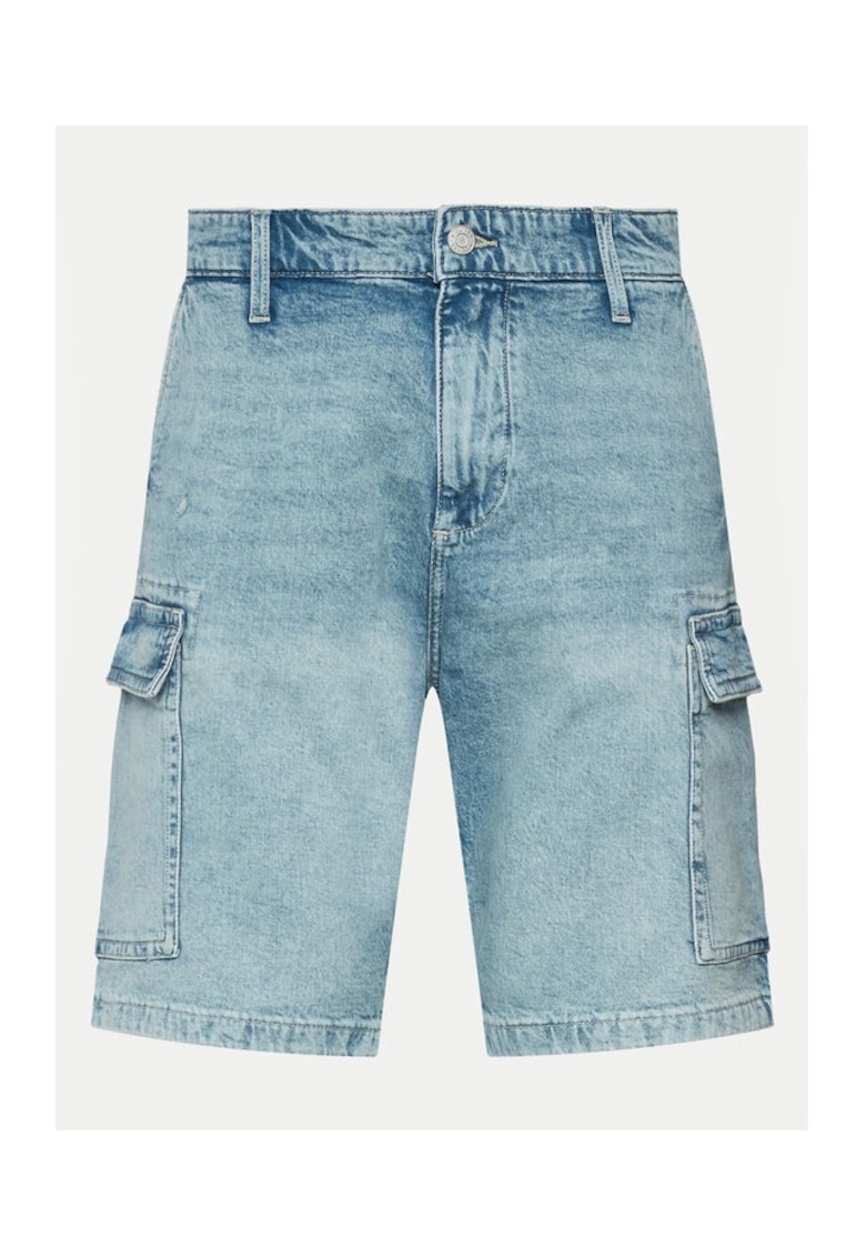 Pantaloni scurti barbati -  554217 - Albastru - Bumbac