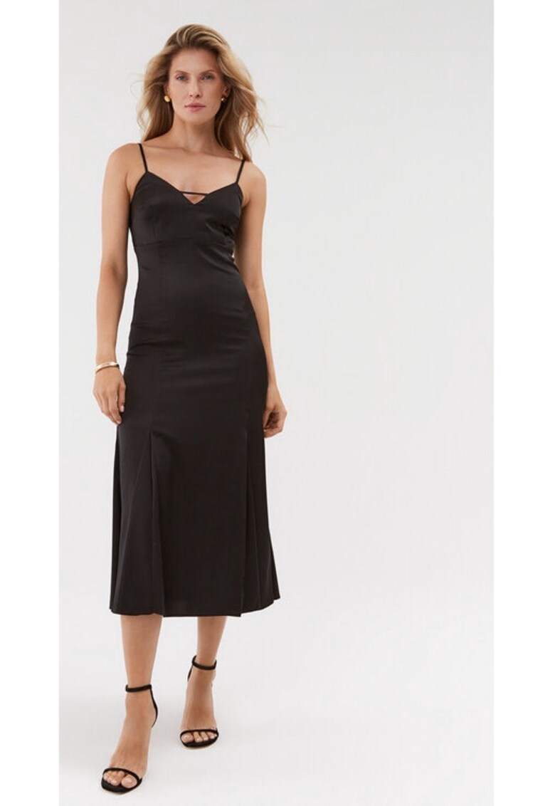 Rochie dama - Negru - Poliester -