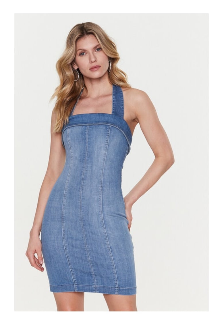 Rochie albastru bumbac - Albastru